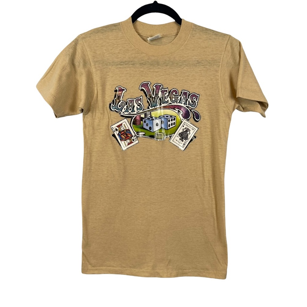 Vintage 1980s single stitch Las Vegas souvenir t shirt slim fit unisex size S